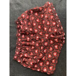 100 Percent Silk Boxers Shorts L valentines